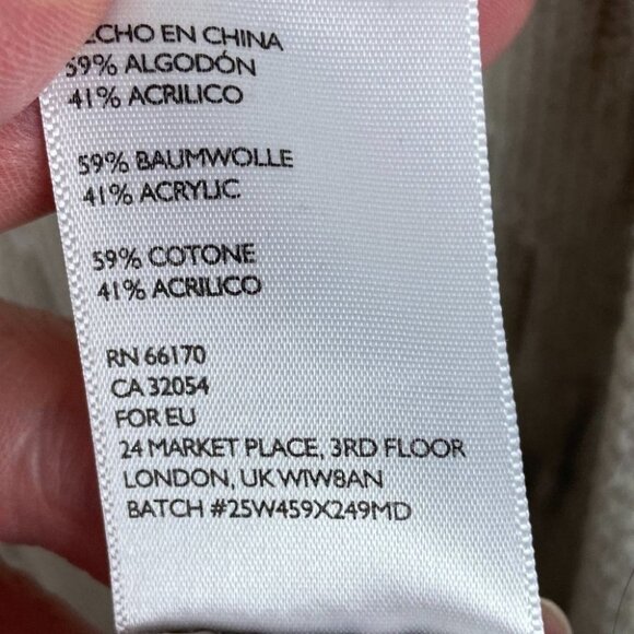 Urban Outfitters Open Front Knit Cardigan Sweater Beige Tan Size Medium Boho M - Picture 7 of 14